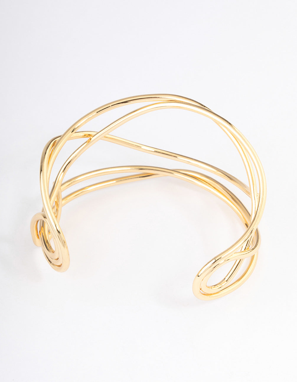 Gold Plated Organic Wire Bangle