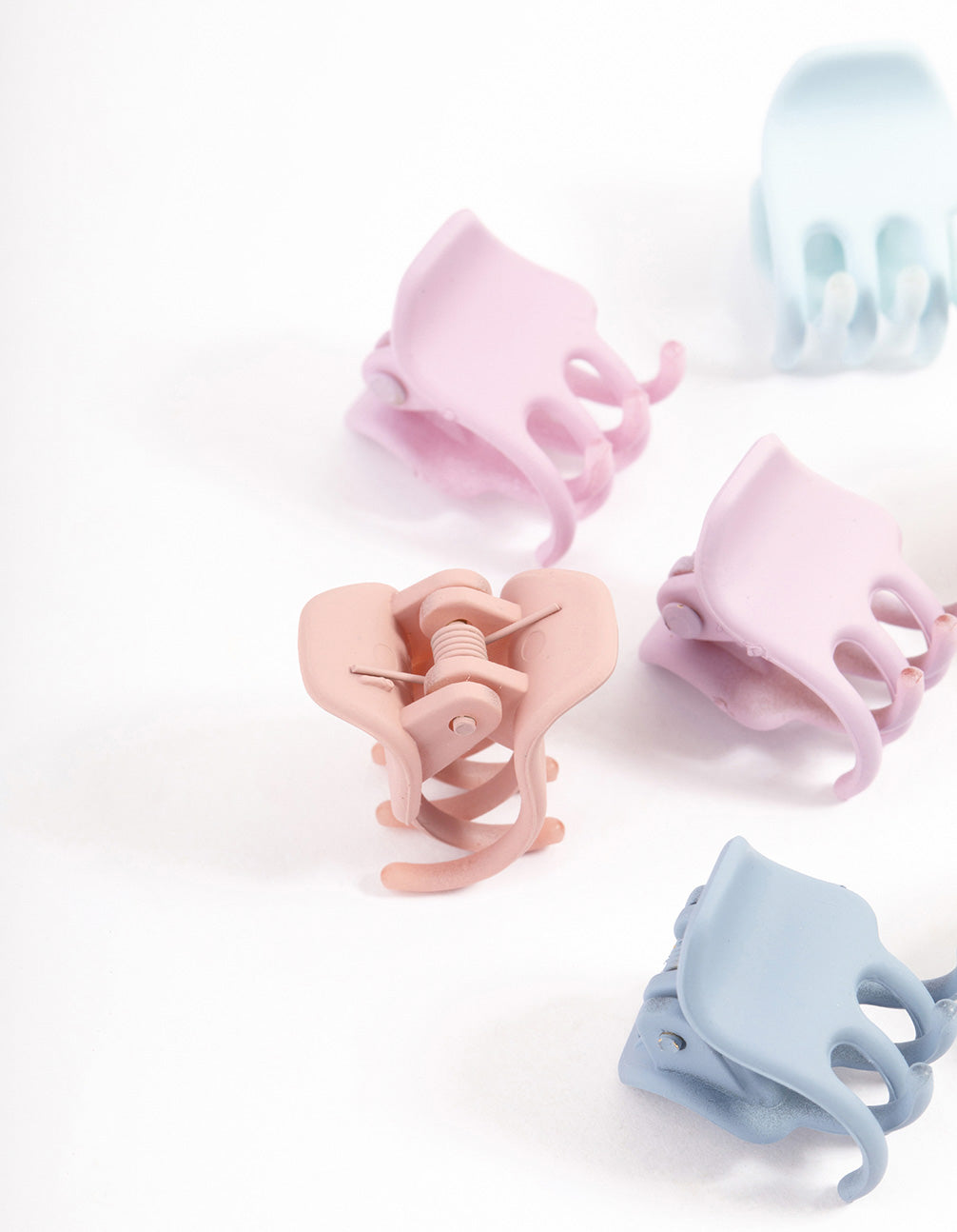Small Matte Hair Claw Clip 8-Pack