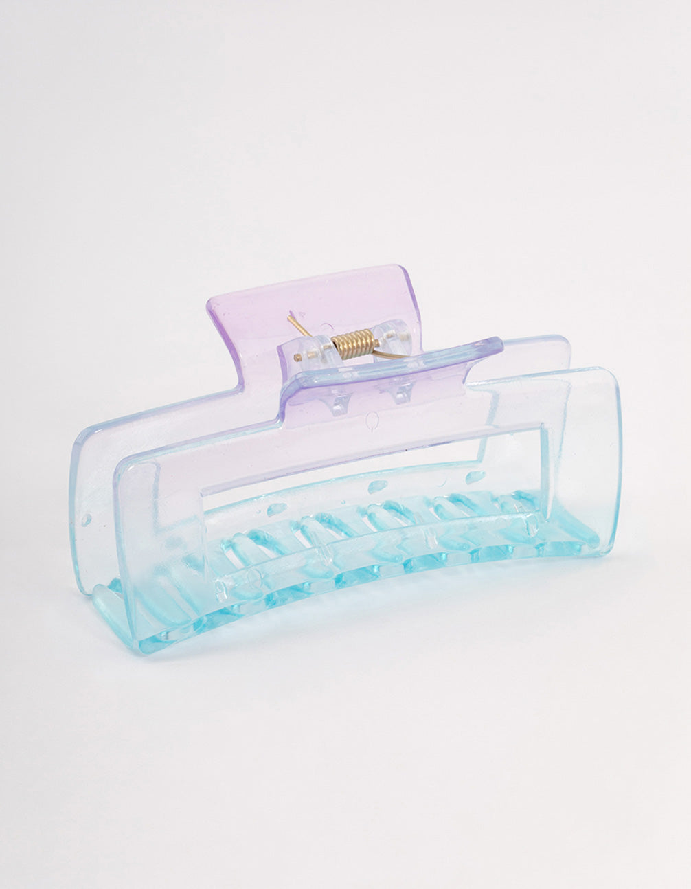 Blue Rectangle Ombre Claw Clip