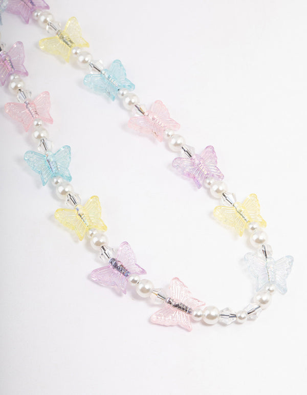 Butterfly & Pearl Phone Strap