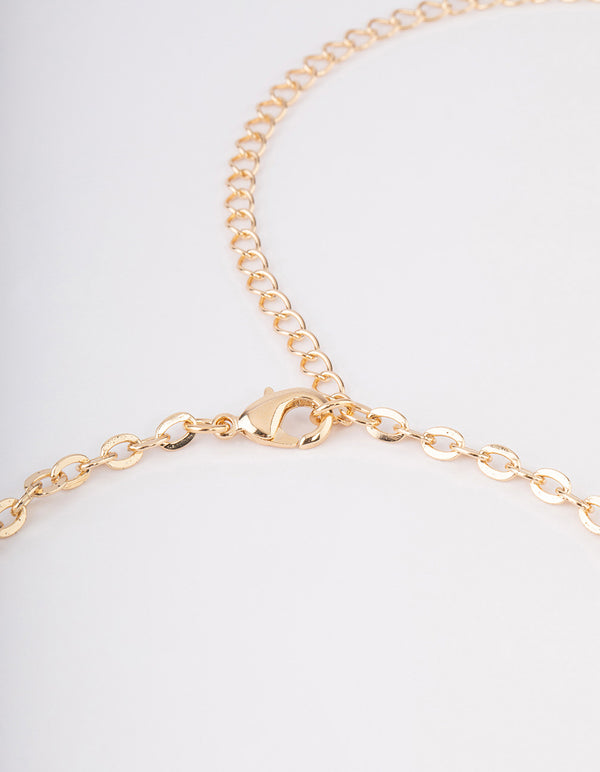 Gold Large Mixed Butterfly Waist Chain