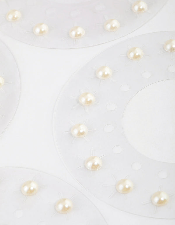 White Pearl Hair Gems