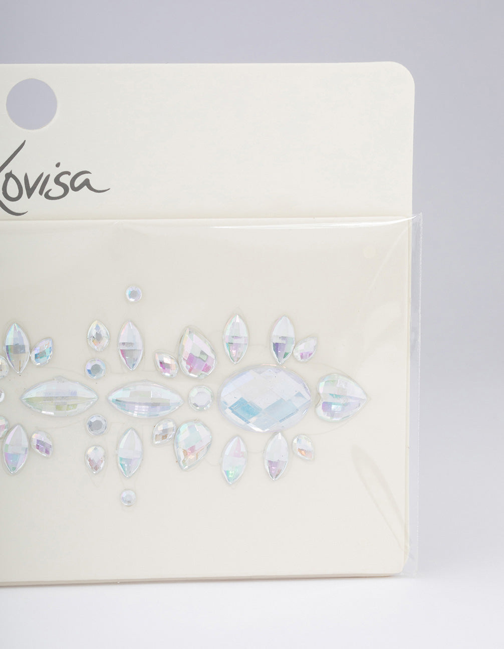 Clear Crystal Stick On Hair Gems