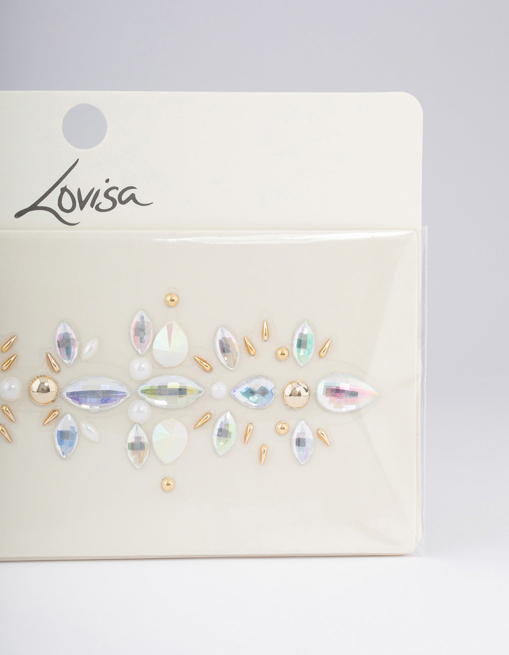 Gold & Silver Pearl Stick On Hair Gems