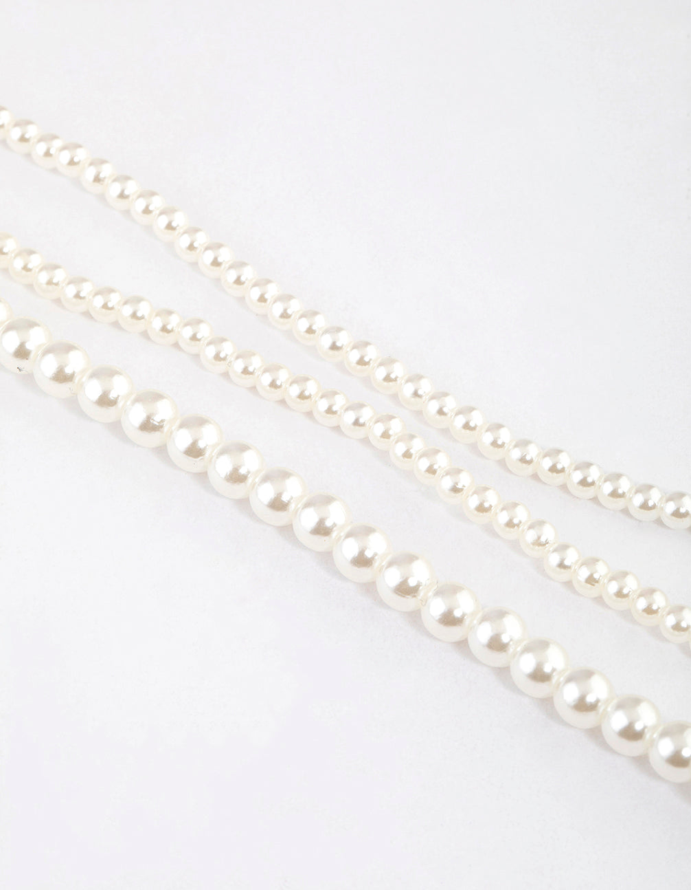 Pearl Trio Strand Hair Clips