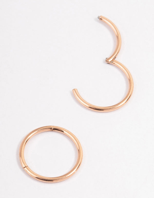 Surgical Steel Fine Sleeper Earrings 8mm