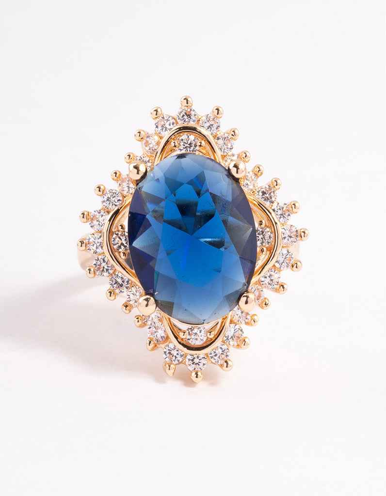 Gold Large Oval Frame Ring Lovisa