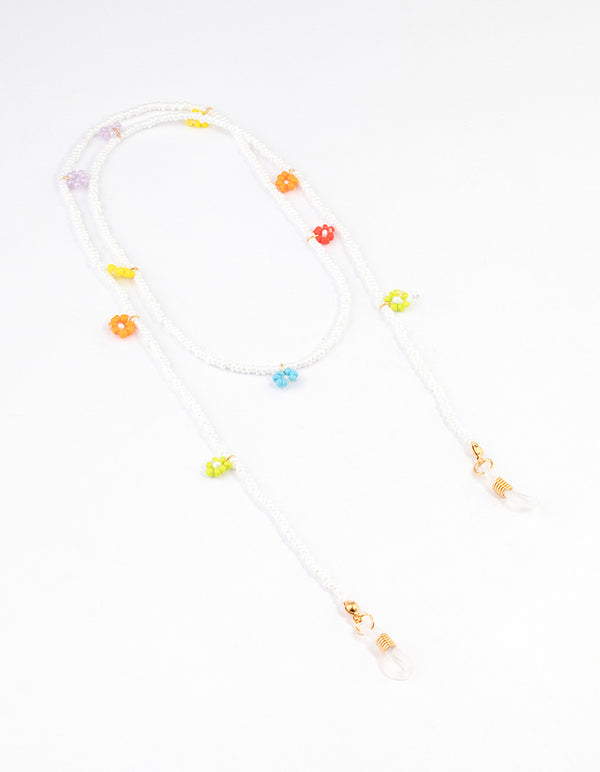 Beaded Flower Glasses Chain