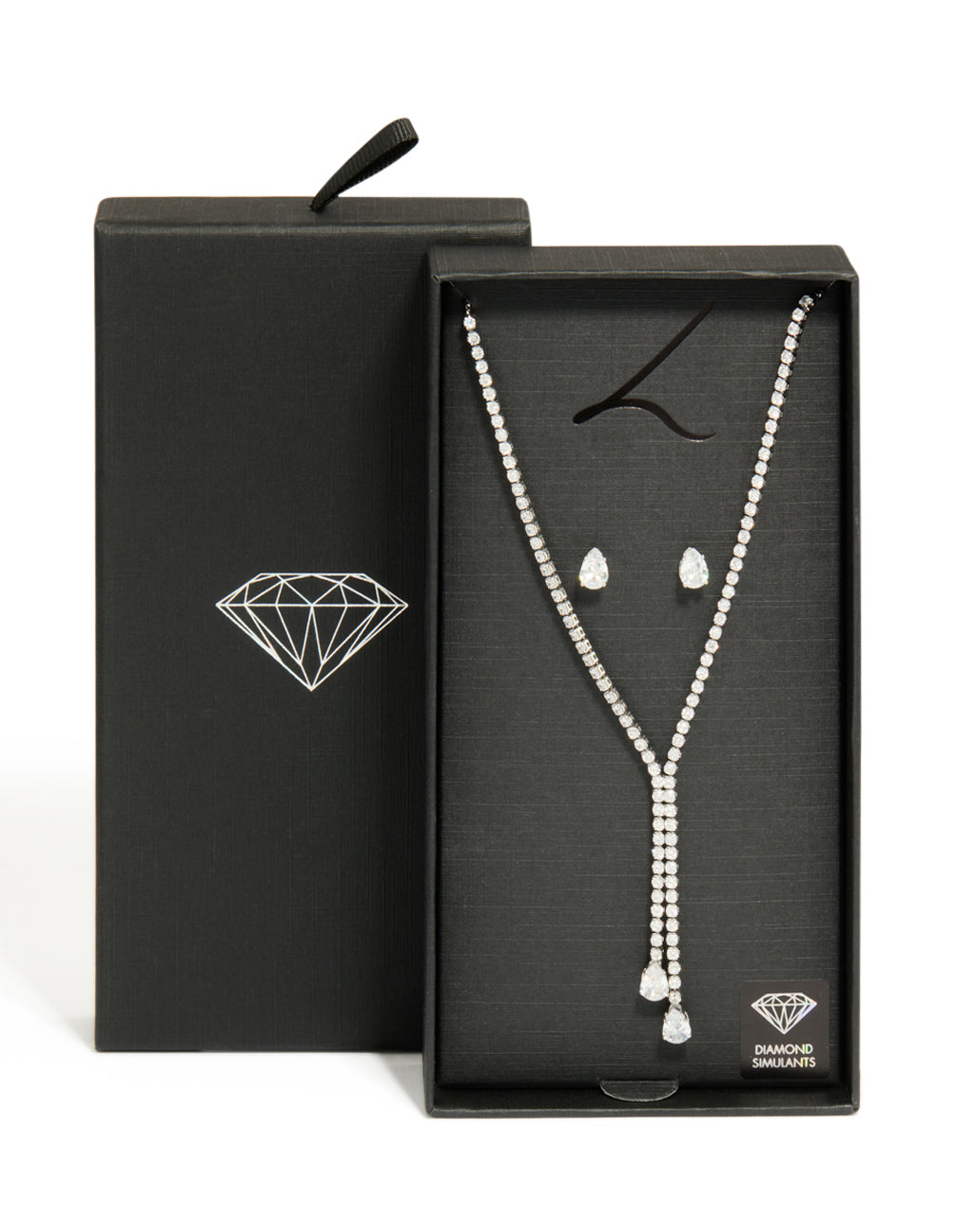 Silver Cup Chain Y-Neck Jewellery Set