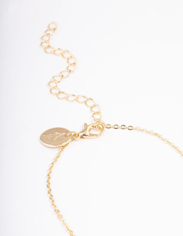 Gold Plated Angel Number '666' Layered Necklace