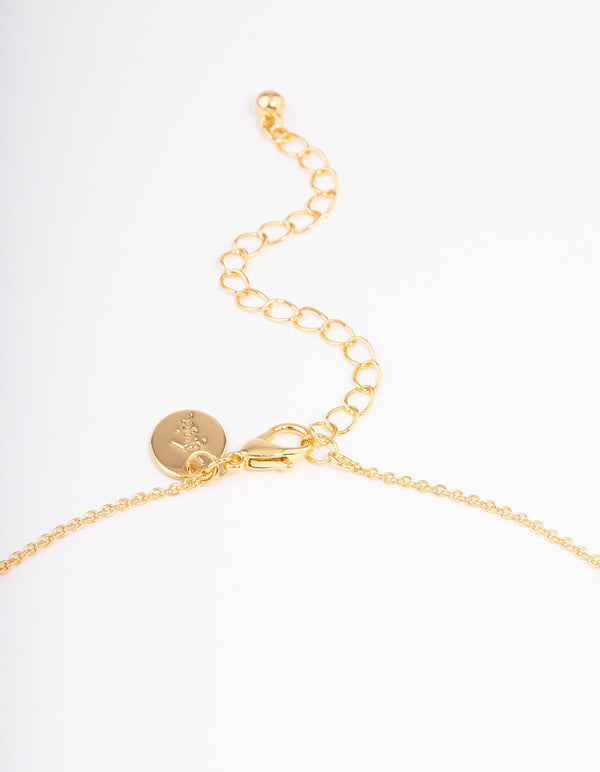 Gold Plated Pisces Coin Pendant Necklace