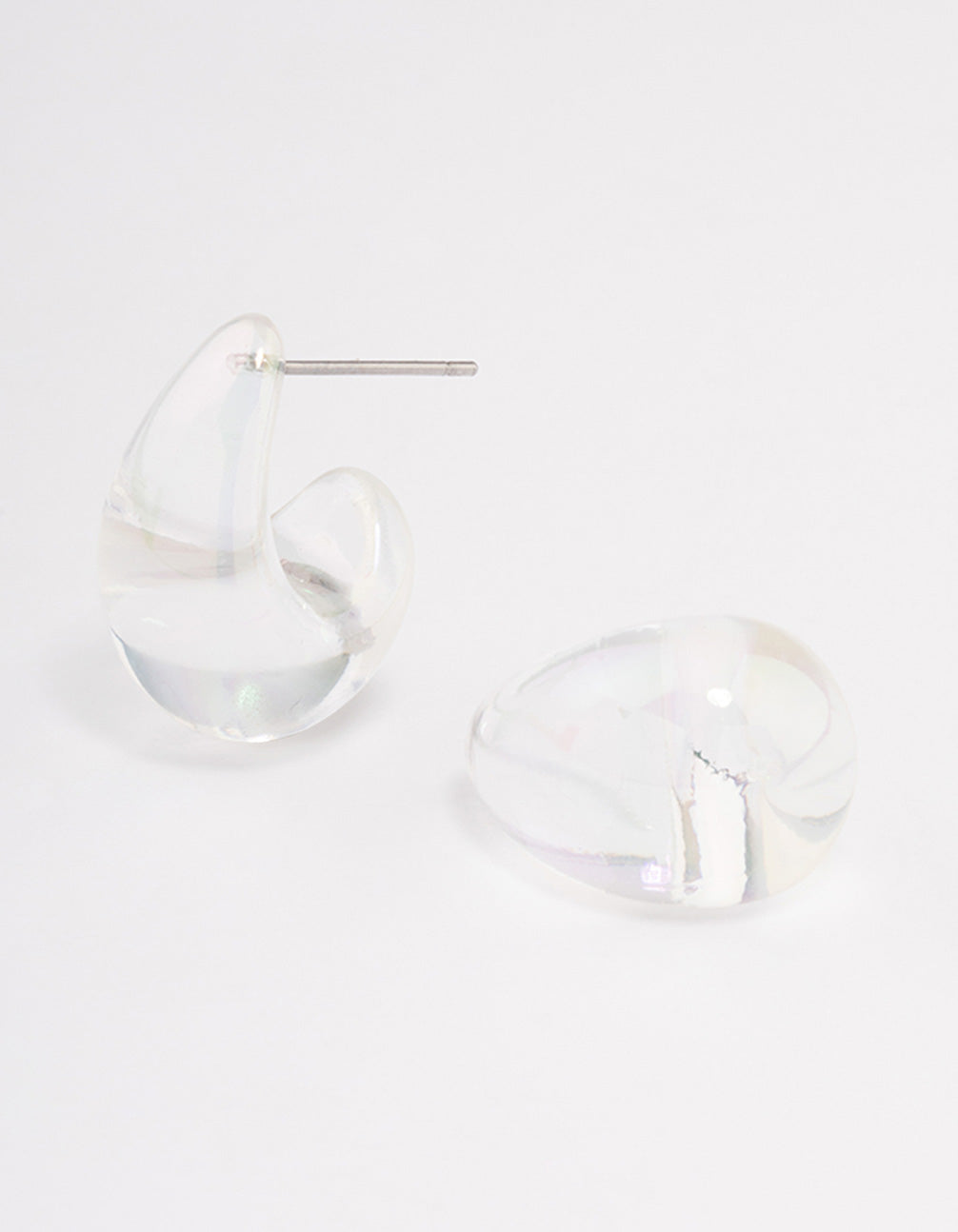 Acrylic Chubby Mini Hoop Earrings