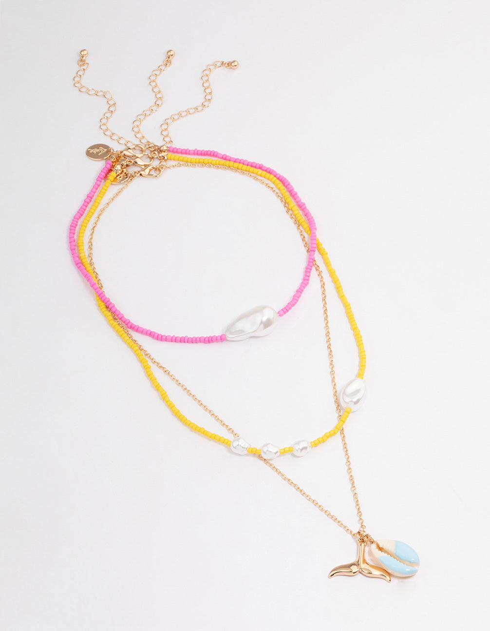 Gold Statement Pearl Layered Necklace