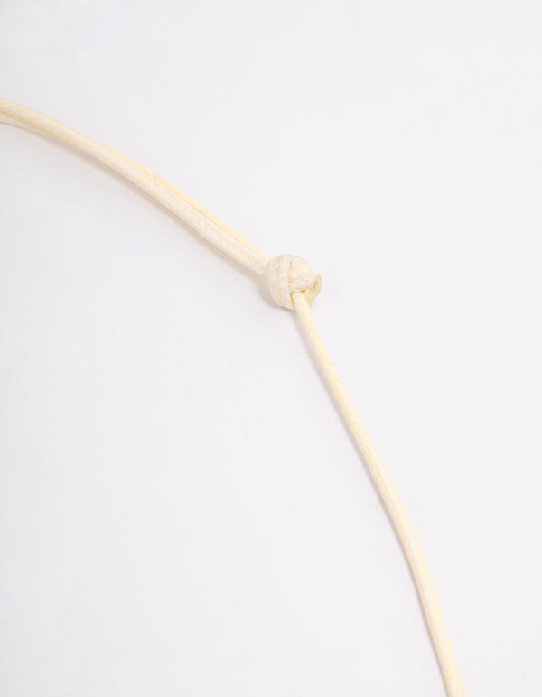 Pink Starfish Cord Necklace