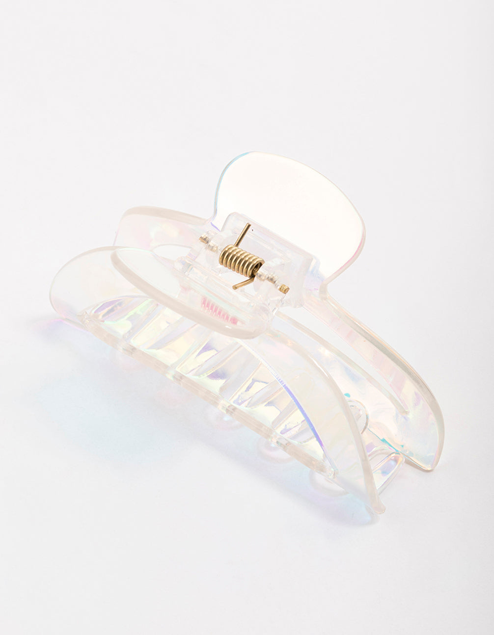 Plastic Holographic Moon Claw Clip