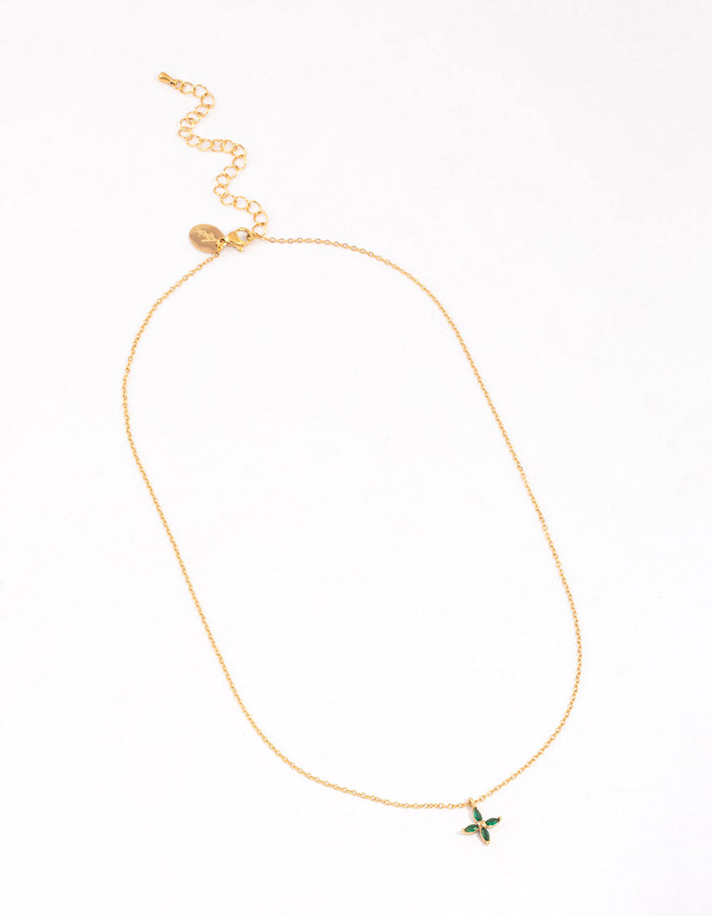 Gold Plated Surgical Steel Classic Clover Pendant Necklace