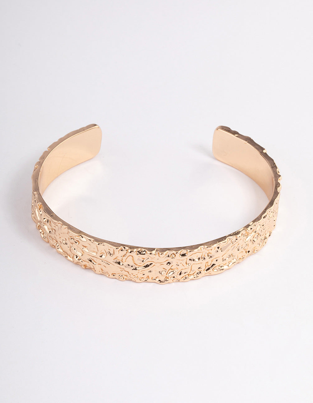 Gold Hammered Wrist Cuff