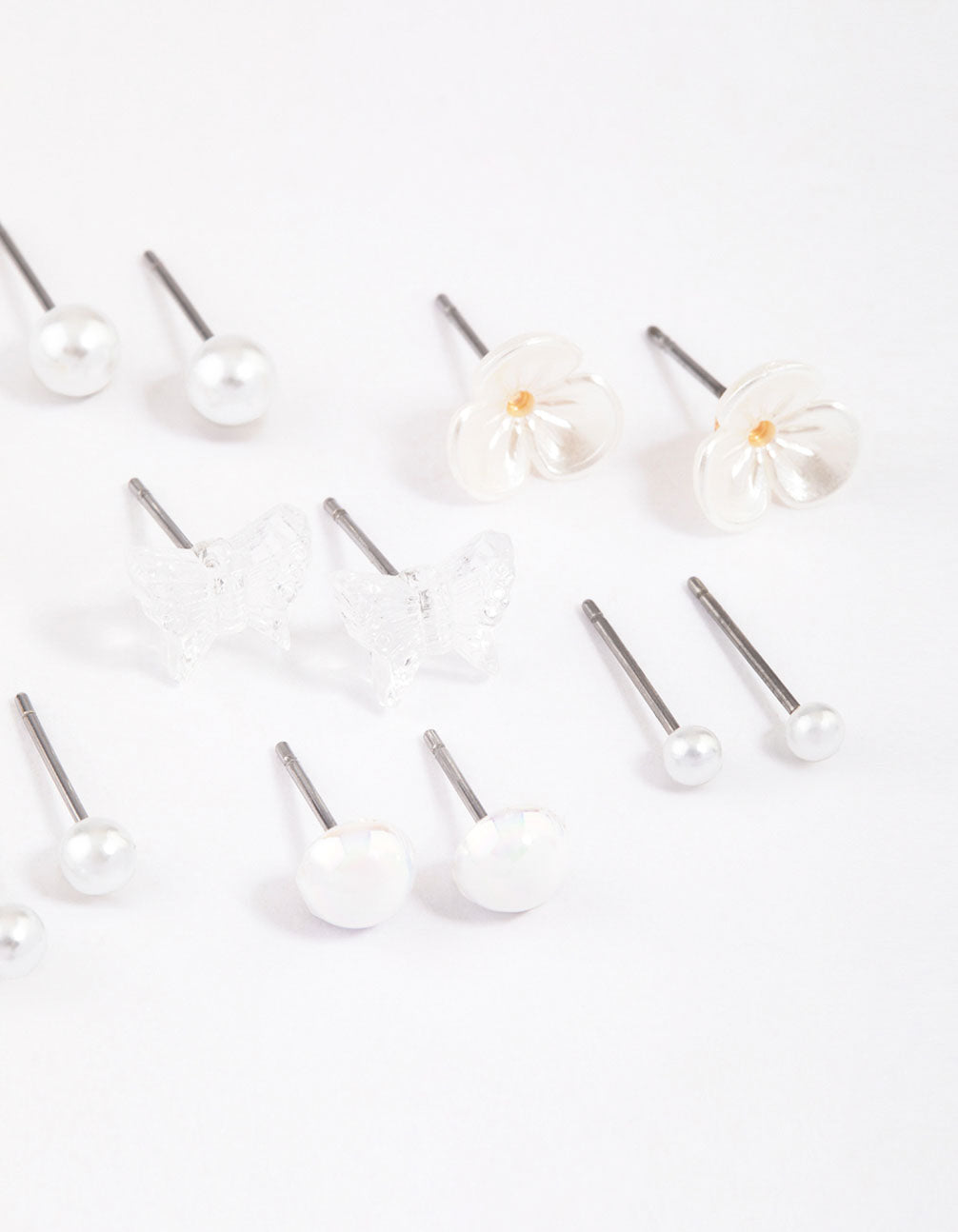 Gold Garden Mixed Stud Earrings 8-Pack