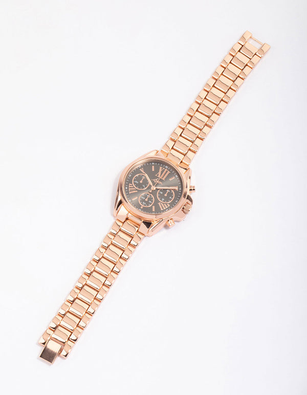 Rose Gold Chunky Triple Crown Watch