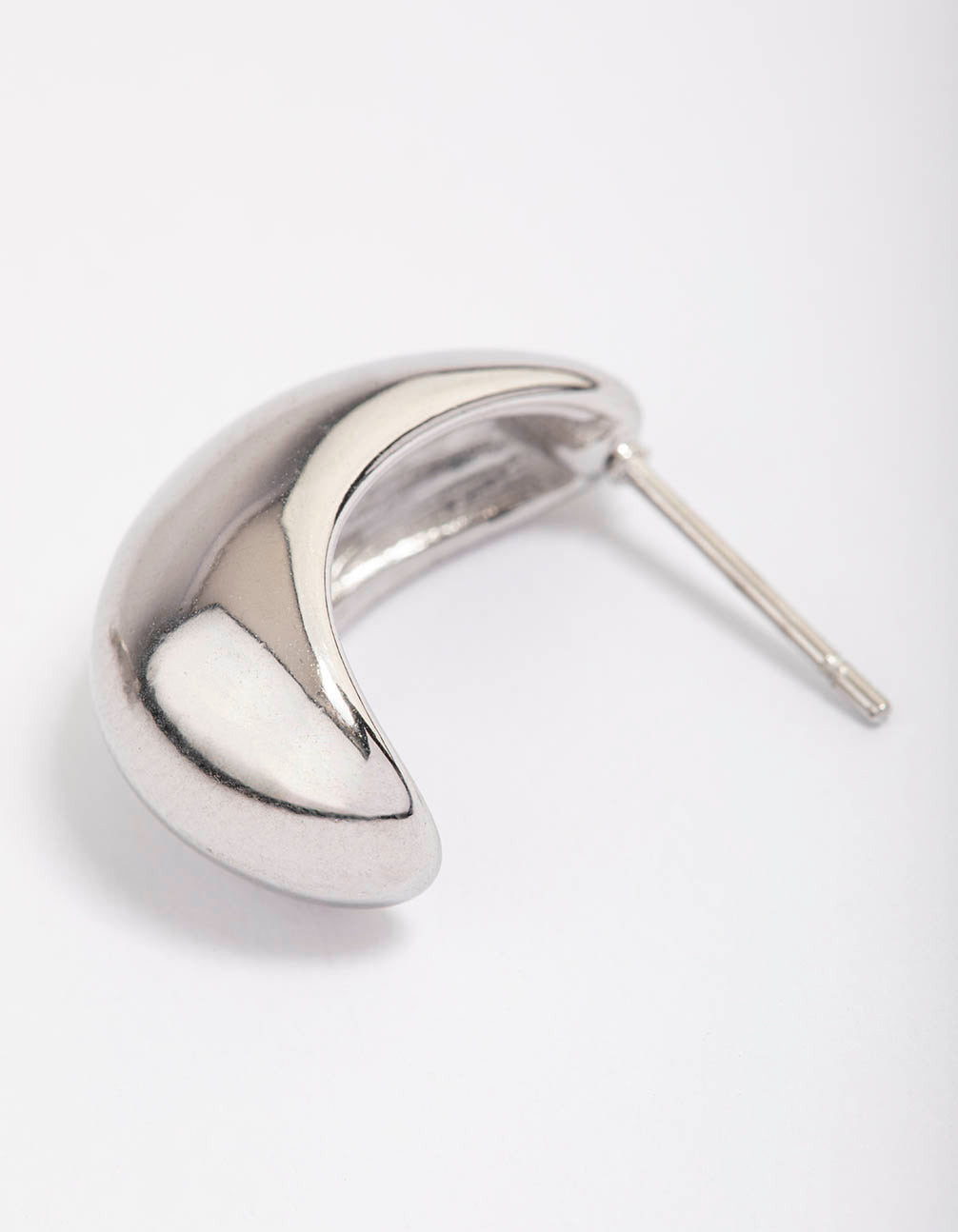 Waterproof Stainless Steel Small Bubble Hoop Earrings
