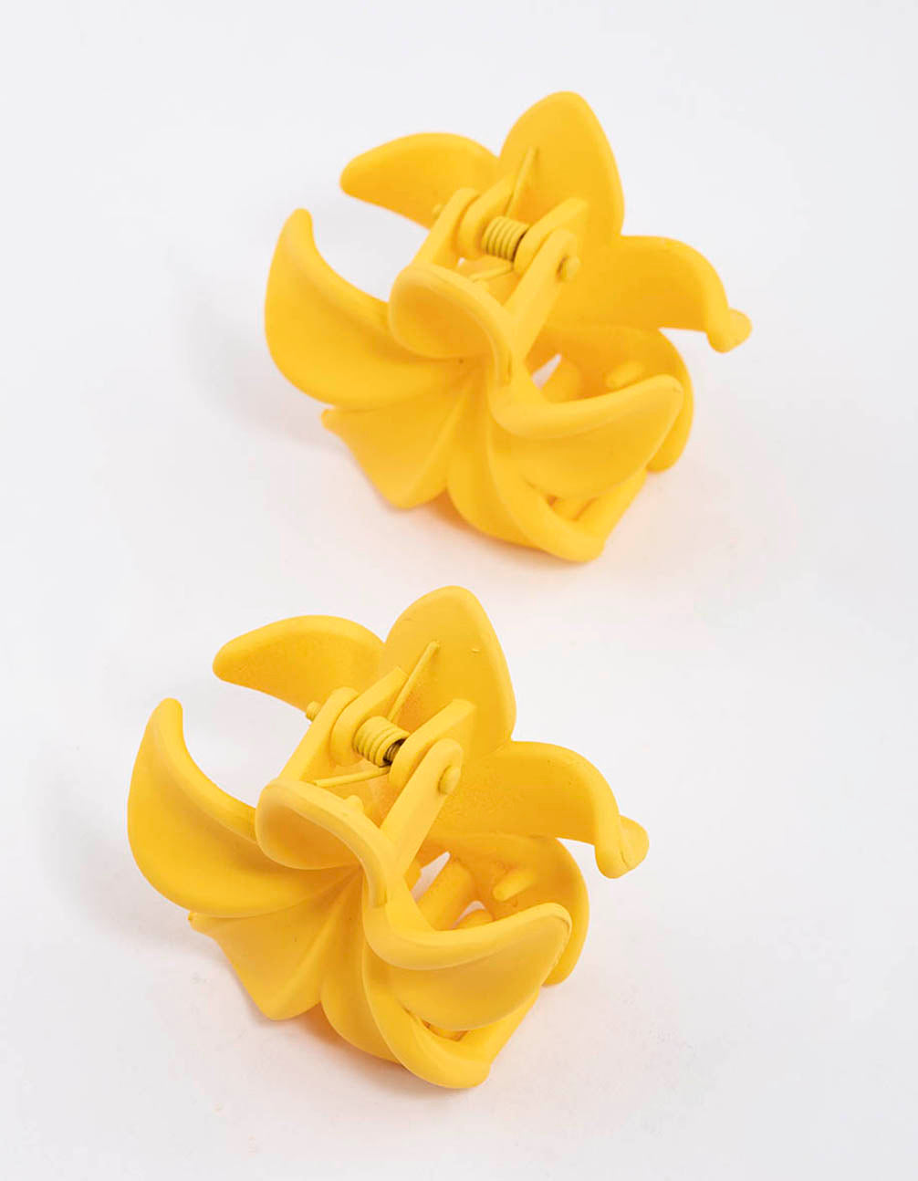 Yellow Hibiscus Hair Claw Clip Pack