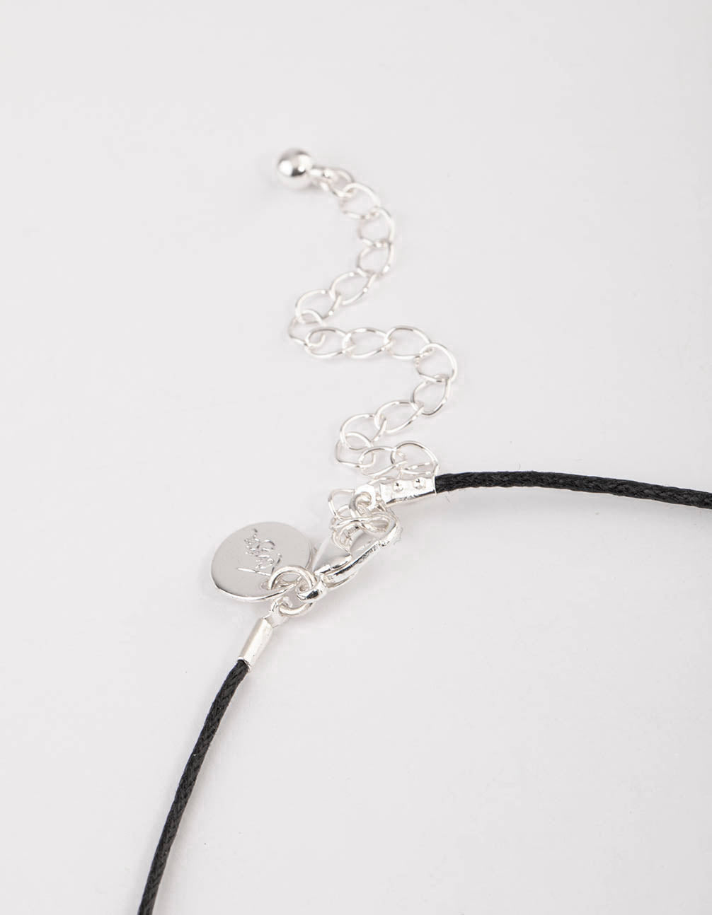 Fabric Clear Quartz Teardrop Collar Necklace