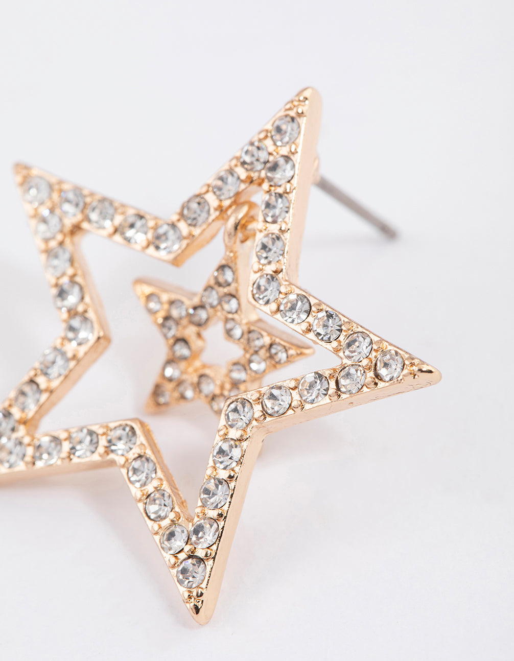 Gold Layered Star Earrings