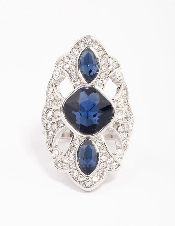 Silver Regal Elongated Ring