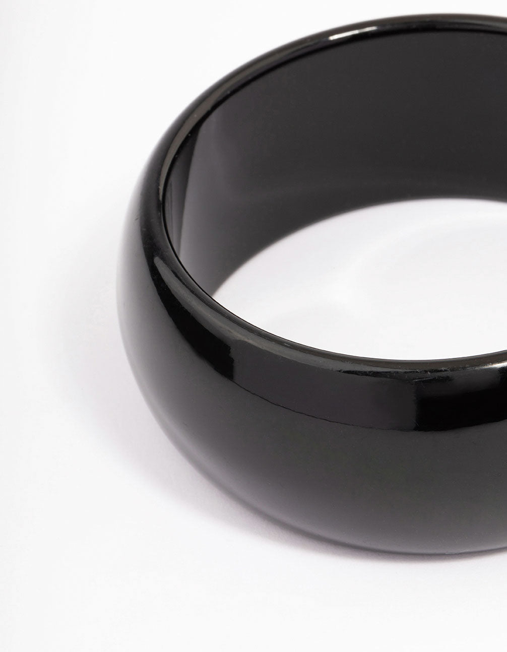 Black Statement Thick Bangle Pack