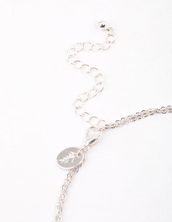 Silver Double Freshwater Pearl Necklace & Polishing Set