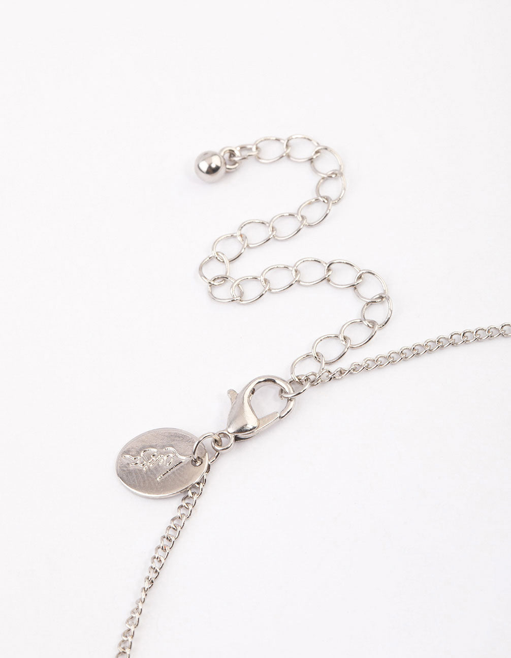 Silver Diamante Butterfly Necklace & Polishing Set