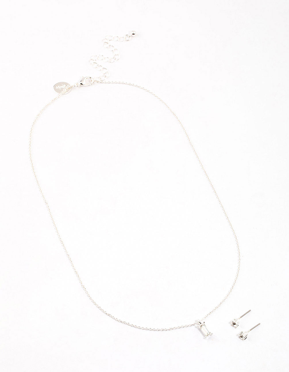 Silver Baguette Drop Jewellery & Polishing Set