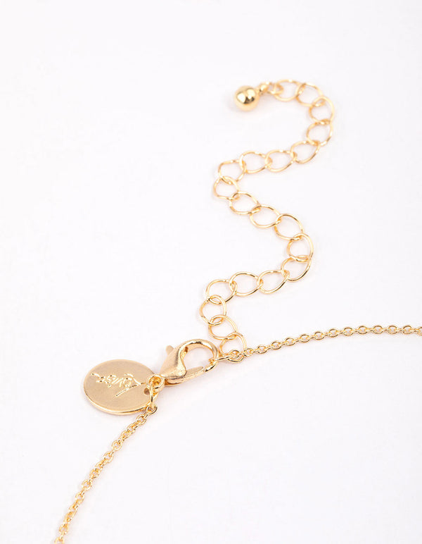 Gold Floating Cubic Zirconia Drop Jewellery & Polishing Set