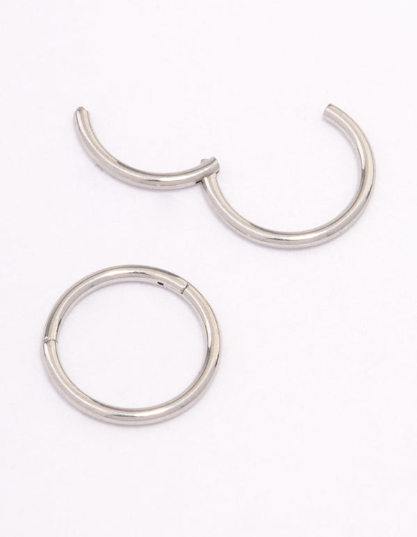 Surgical Steel Plain Sleeper Earrings 7mm