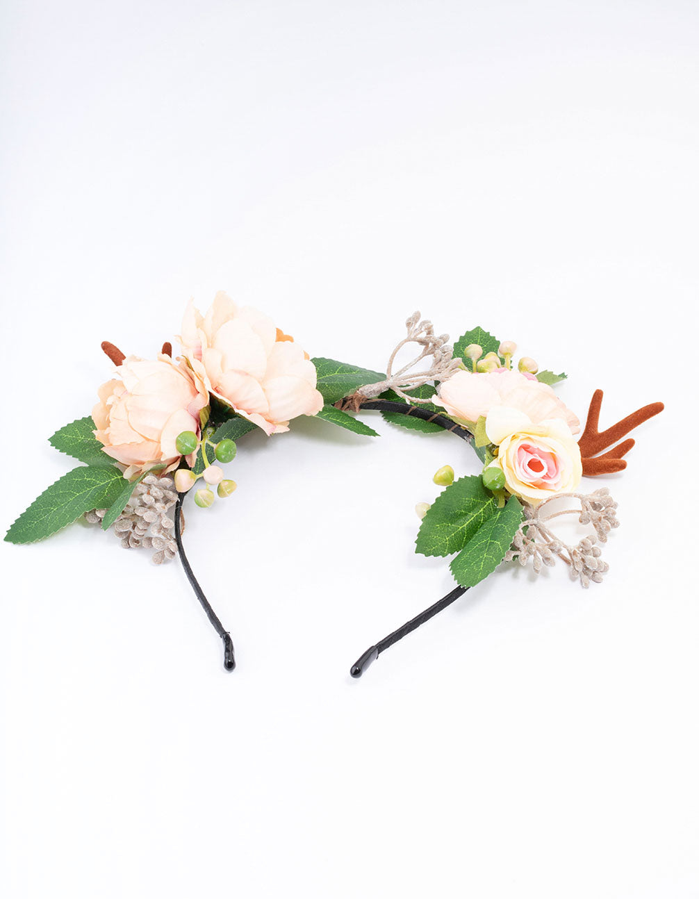 Mixed Flower Horn Detailed Headband