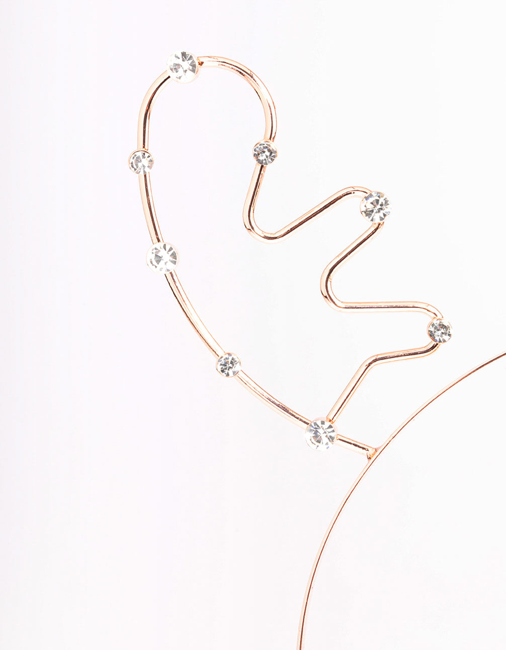 Rose Gold Reindeer Diamante Headband
