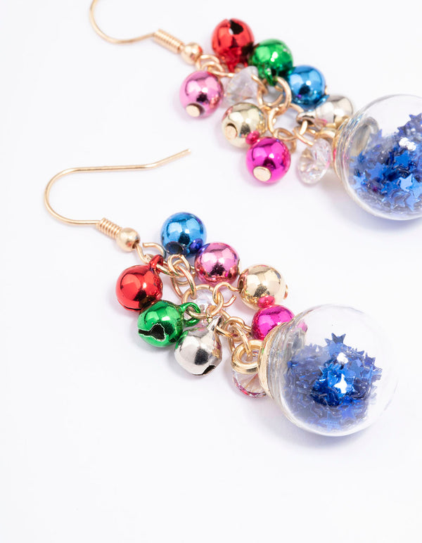Christmas Bell Shaker Drop Earrings
