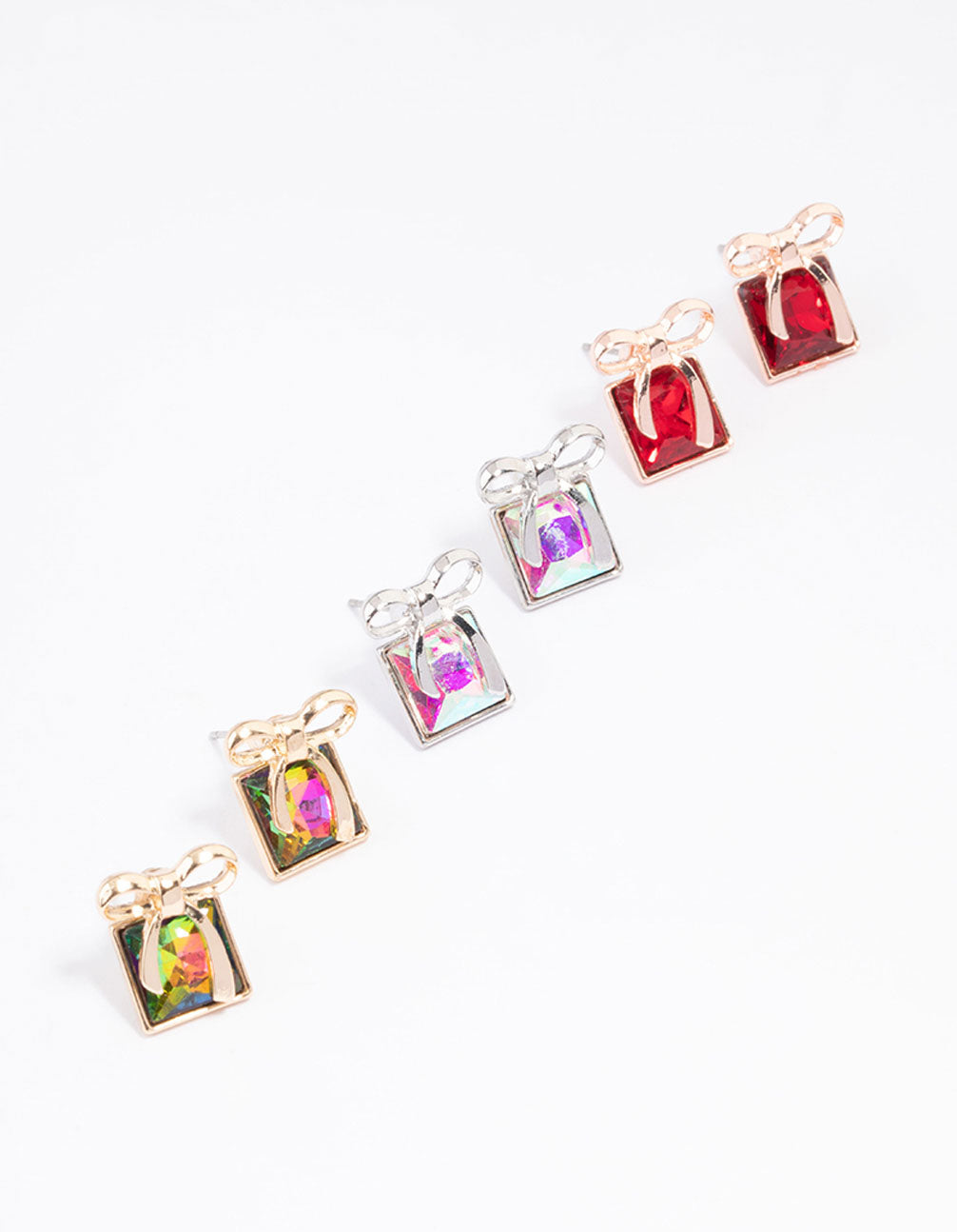 Christmas Present Stud Earrings 3-Pack