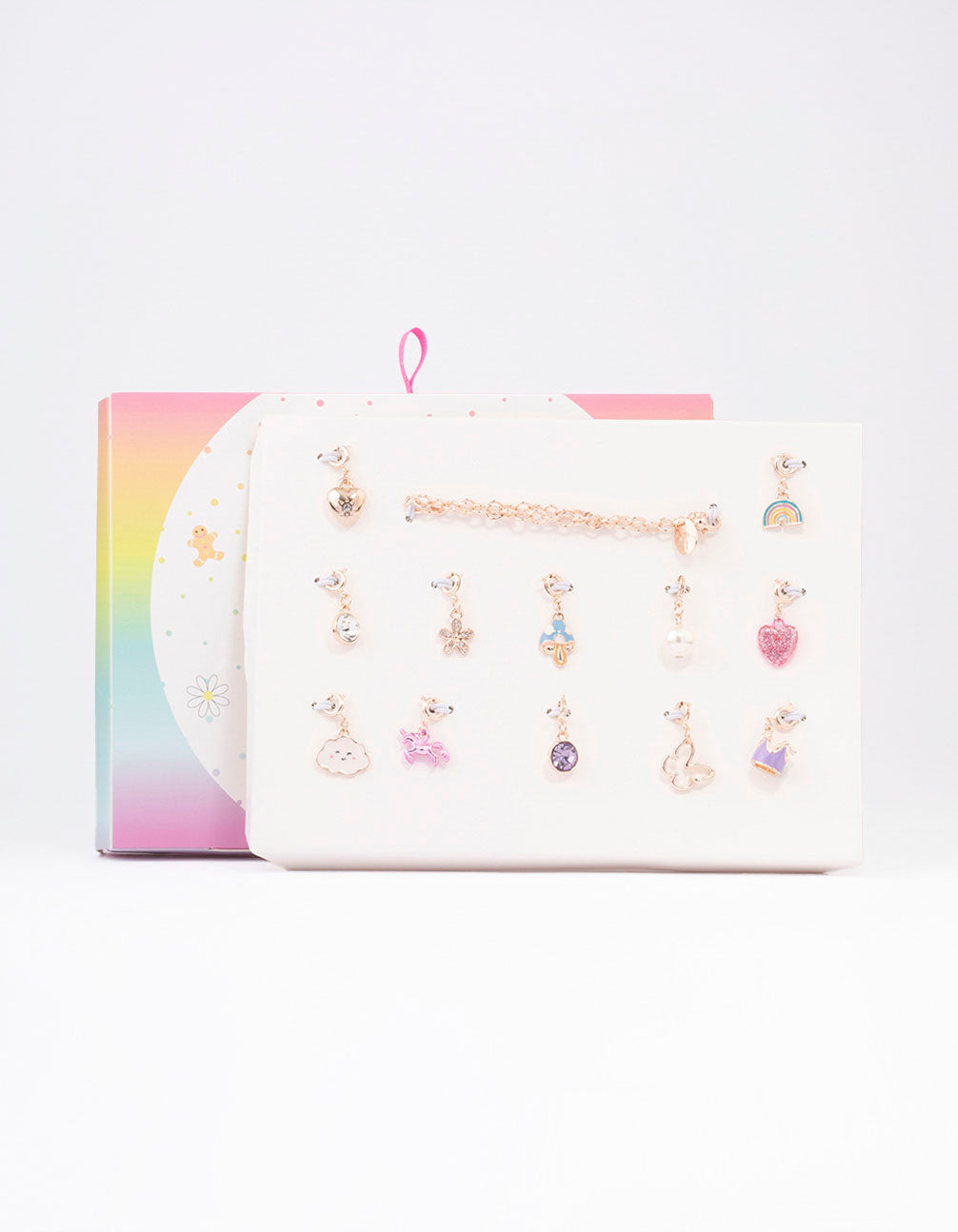 Kids Rose Gold Charm Bracelet 12 Days of Christmas Advent Calendar