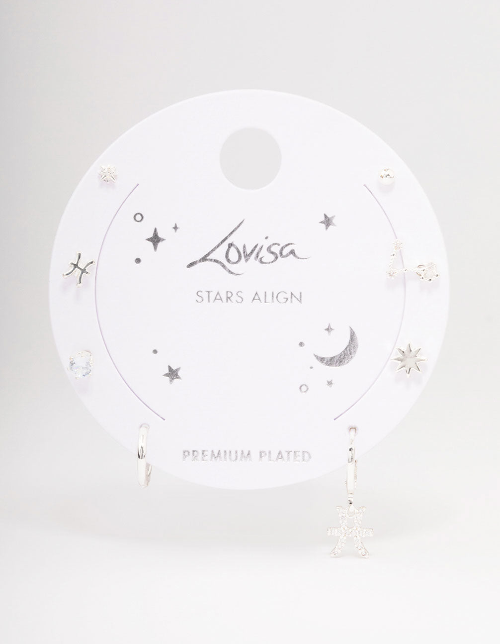 Silver Plated Pisces Earring Pack