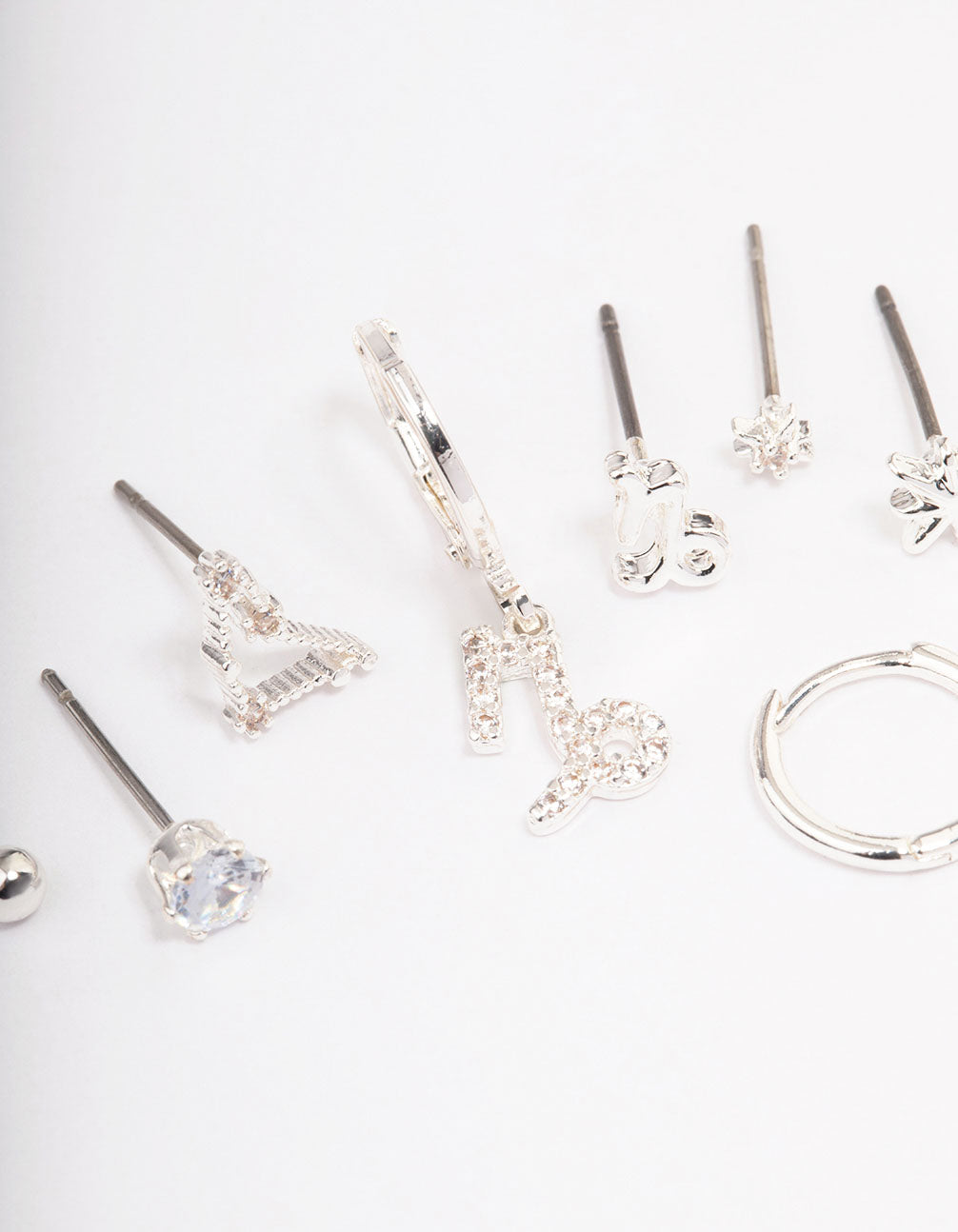 Silver Plated Capricorn Earring Pack