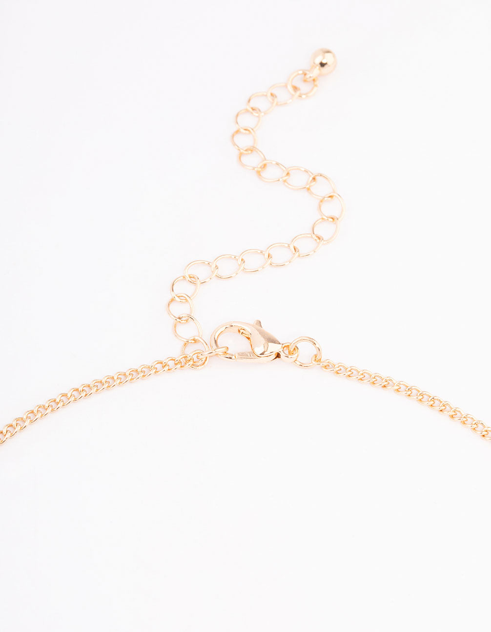 Gold Rose Quartz Sphere Pendant Necklace