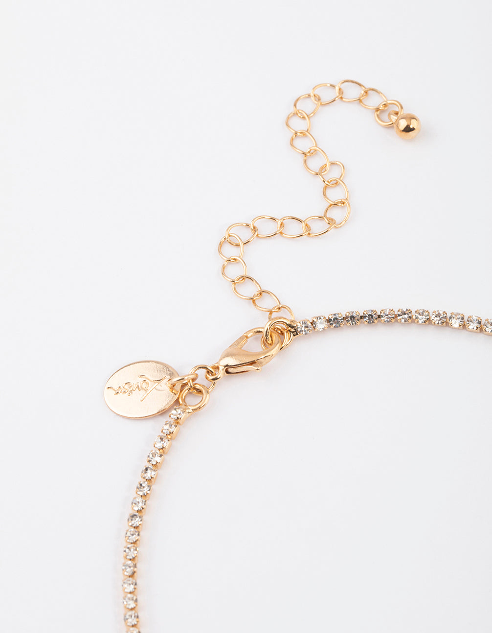 Gold Dainty Ribbon Y-Shaped Necklace