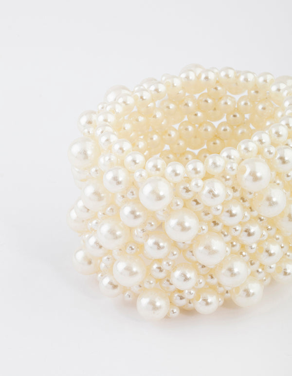 Gold Luxe Multi Pearl Bracelet