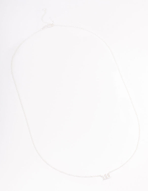 Sterling Silver 111 Angel Number Pendant Necklace