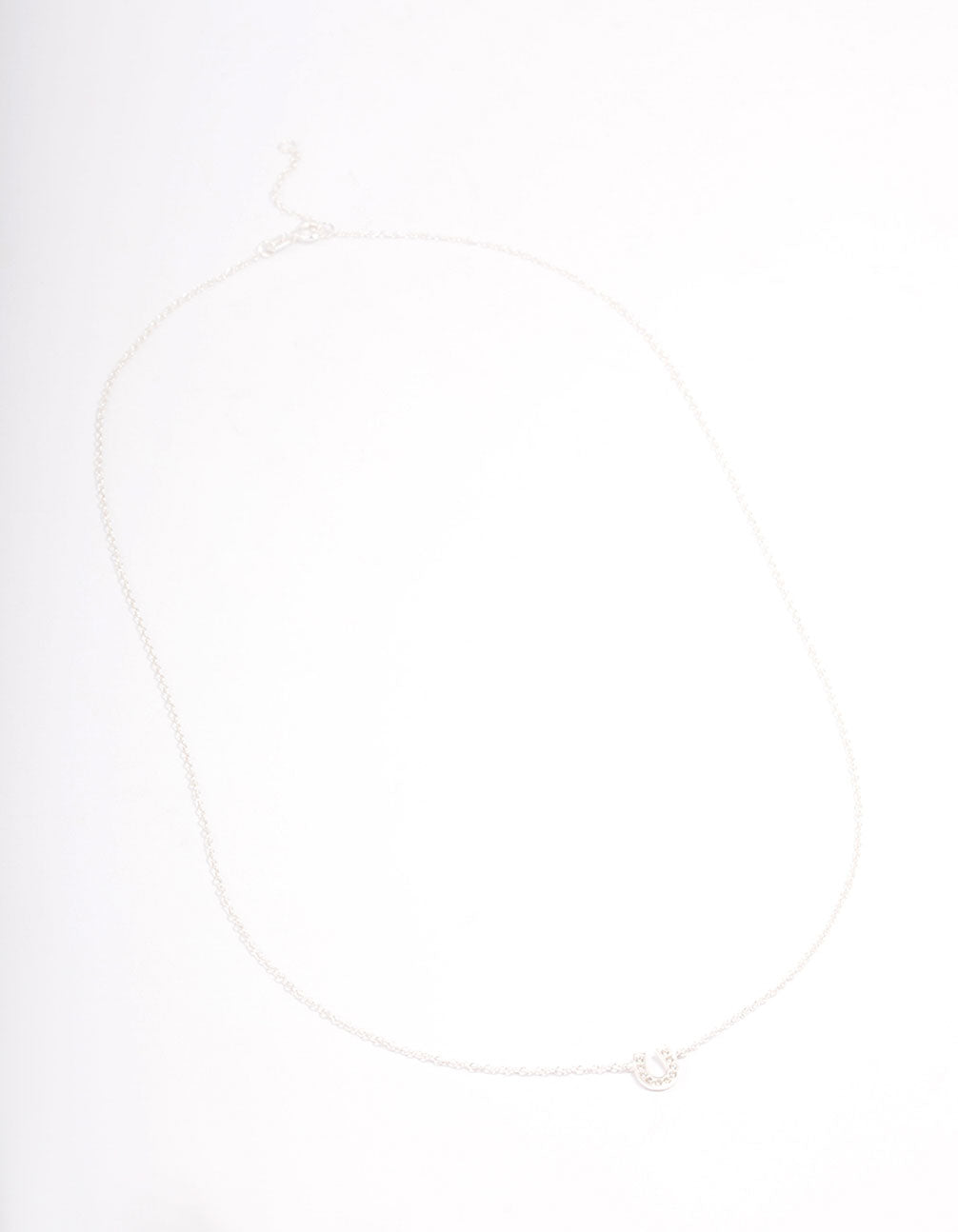 Sterling Silver Horseshoe Pendant Necklace