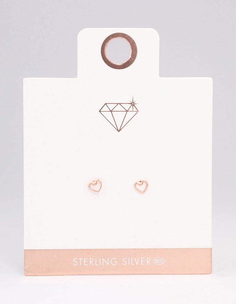 Triangle Stud Earrings in Rose Gold Triangle Stud Earrings in Rose Gold
