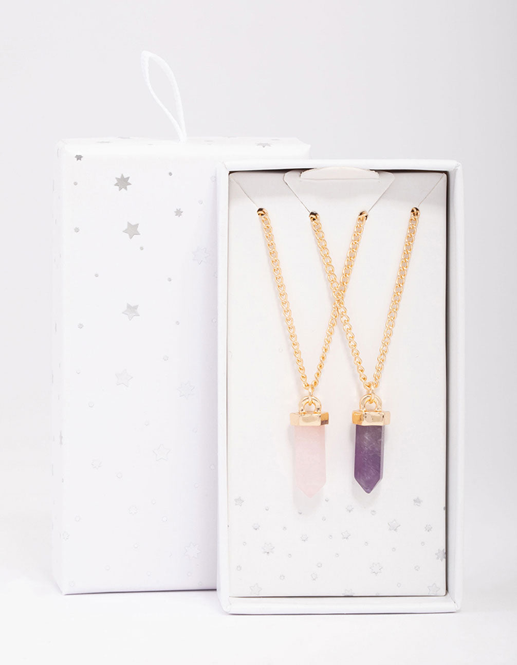 Gold Semi-Precious Mini Shard Necklace Pack