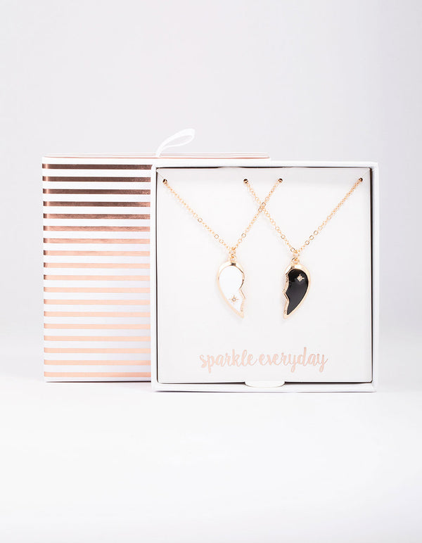 Gin Yin & Yang Heart Necklace Pack