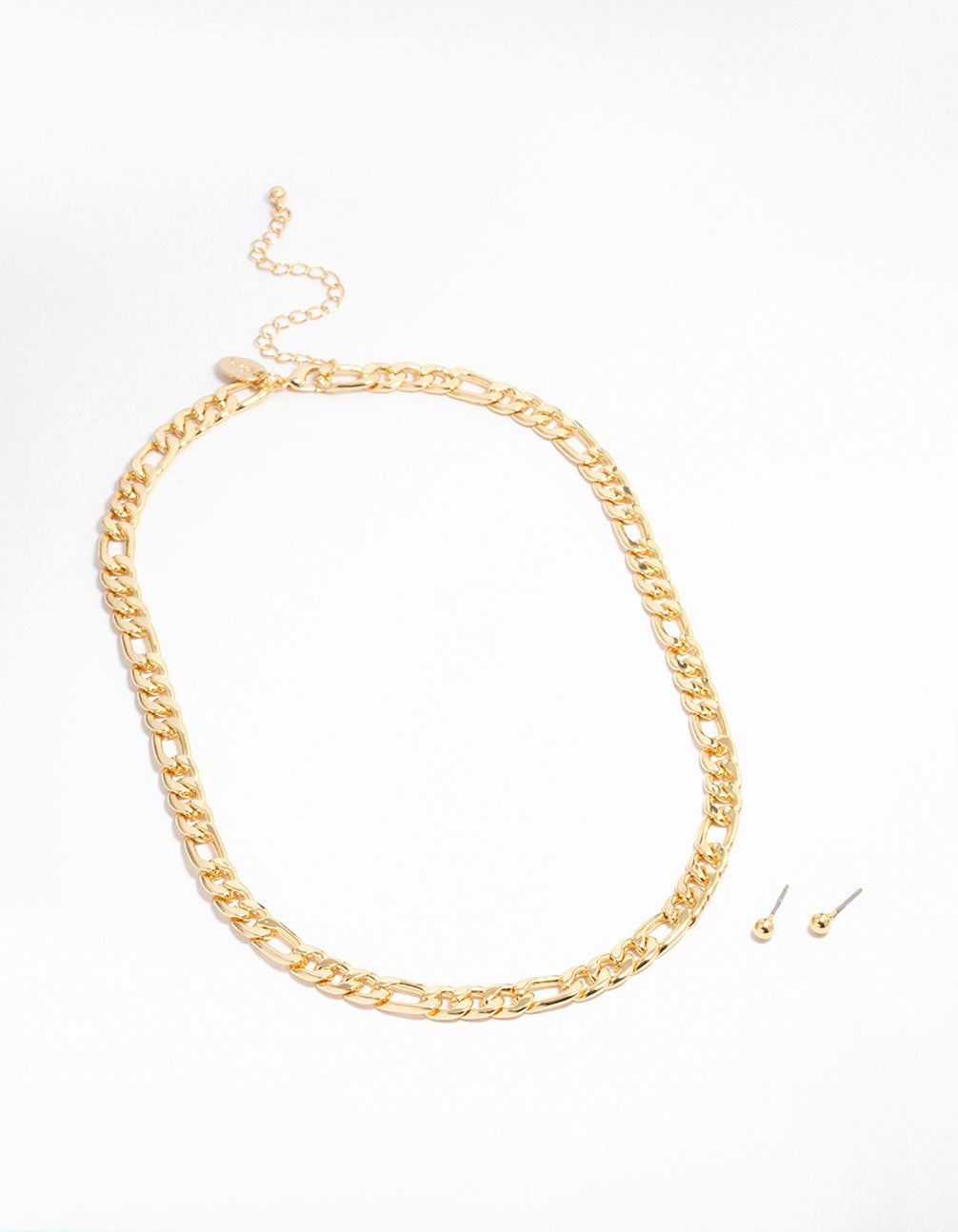 Gold Plated Figaro Chain Necklace